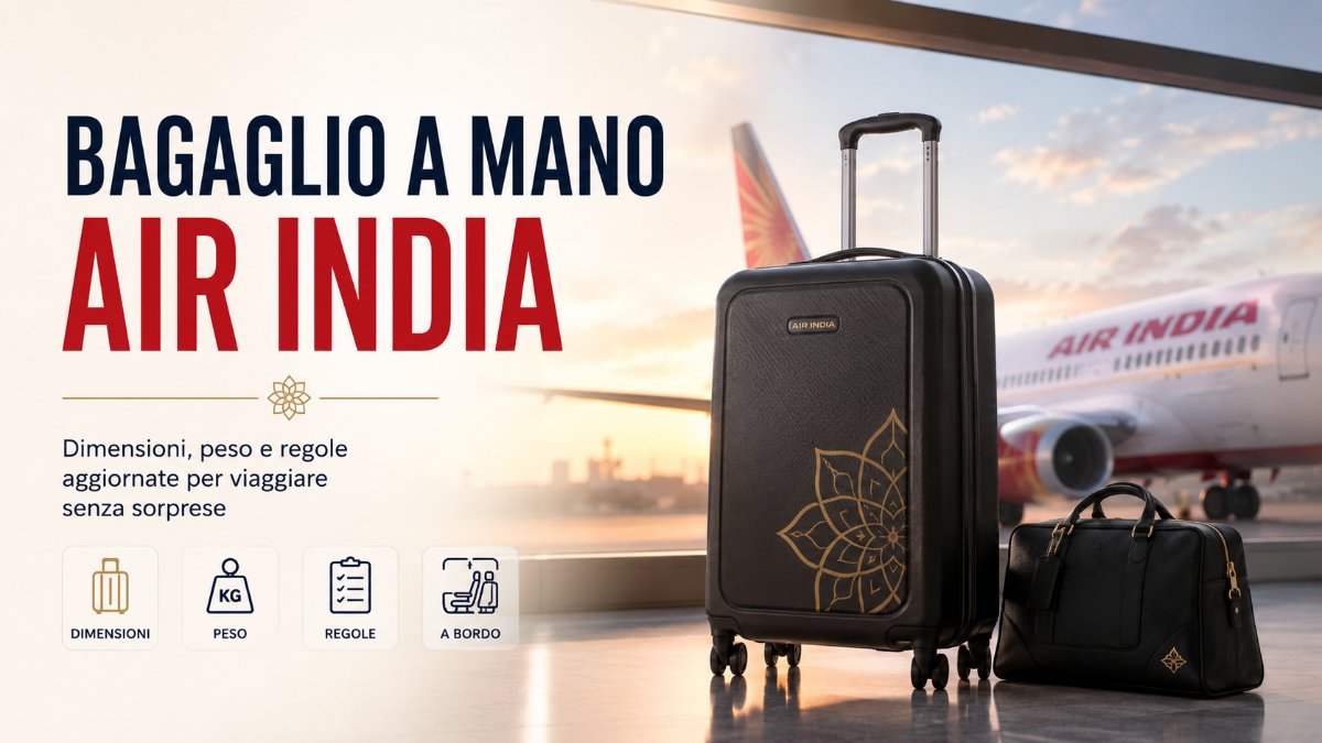 Regole, peso e misure del bagaglio a mano Air India