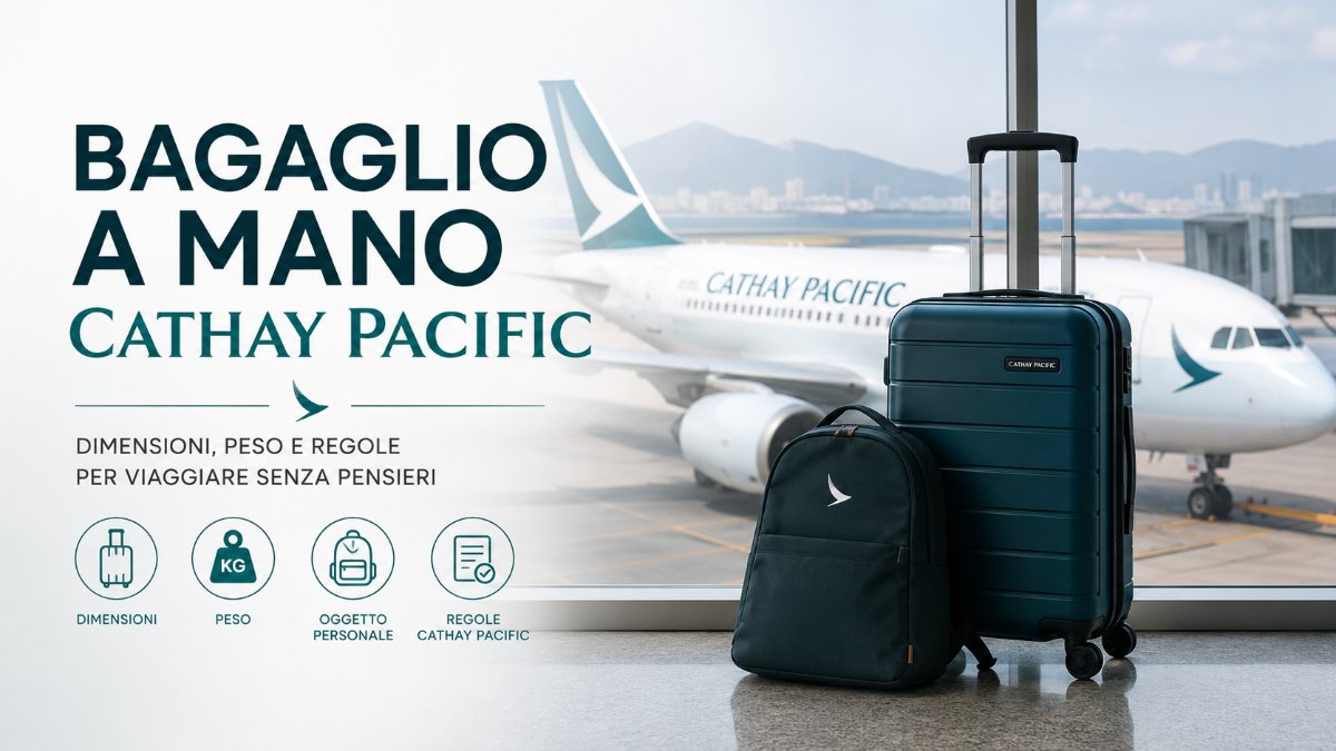 Regolamento completo del bagaglio a mano Cathay Pacific