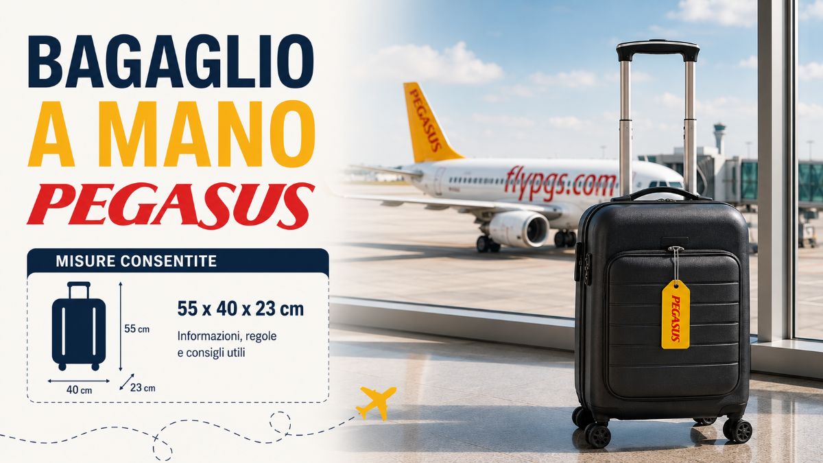 Peso e misure del bagaglio a mano Pegasus