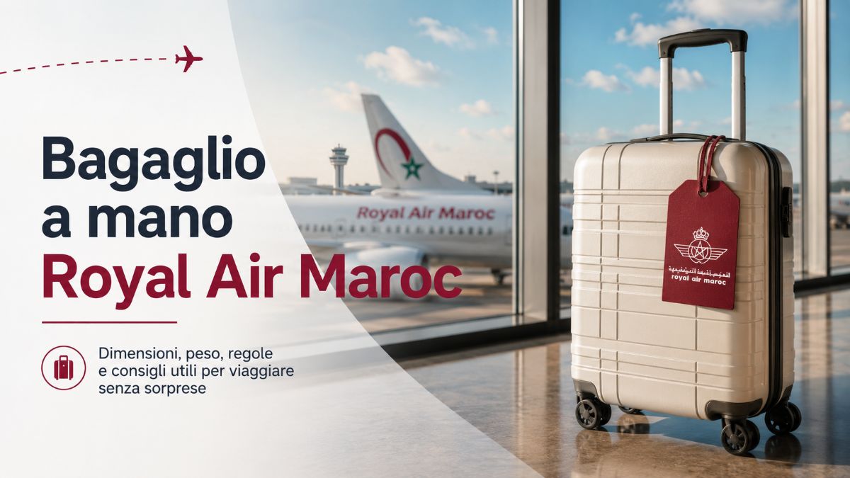 Regolamento, peso e misure del bagaglio a mano Royal Air Maroc