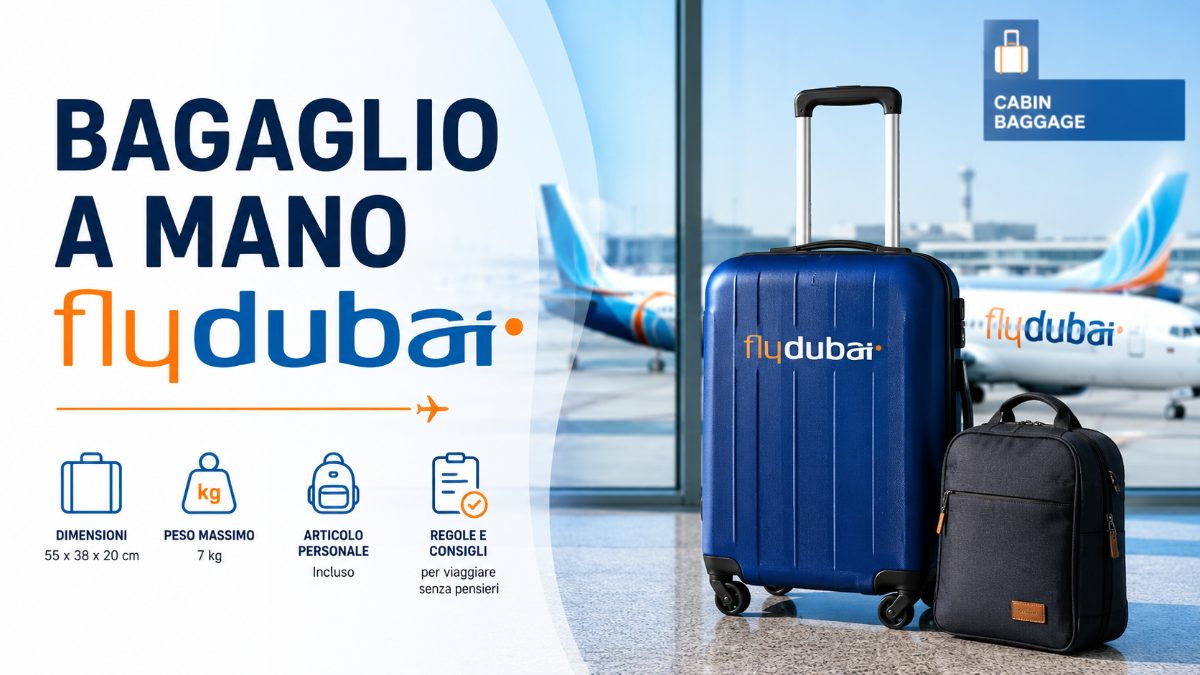 Dimensioni, peso e misure del bagaglio a mano flydubai
