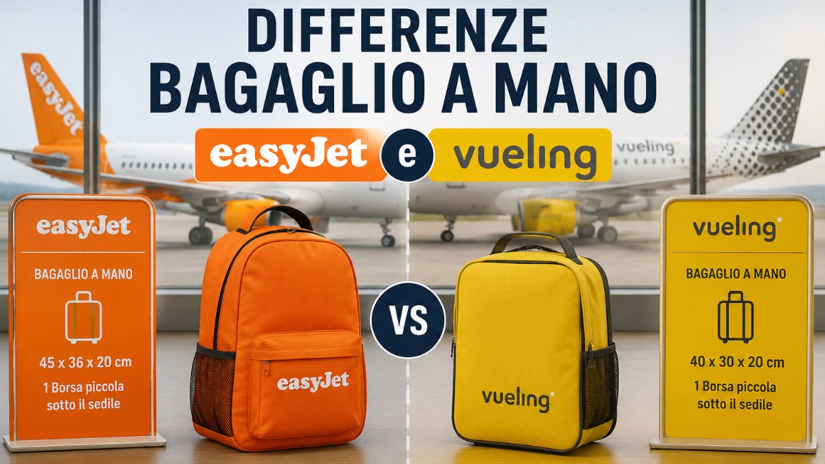 Differenze bagaglio a mano easyJet e Vueling