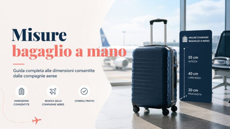 Misure bagaglio a mano: dimensioni e peso per compagnia (2026)