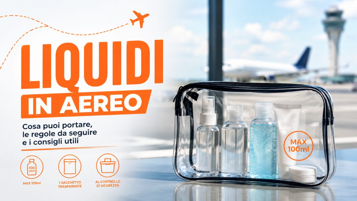 Regolamento dei liquidi in aereo nel bagaglio a mano