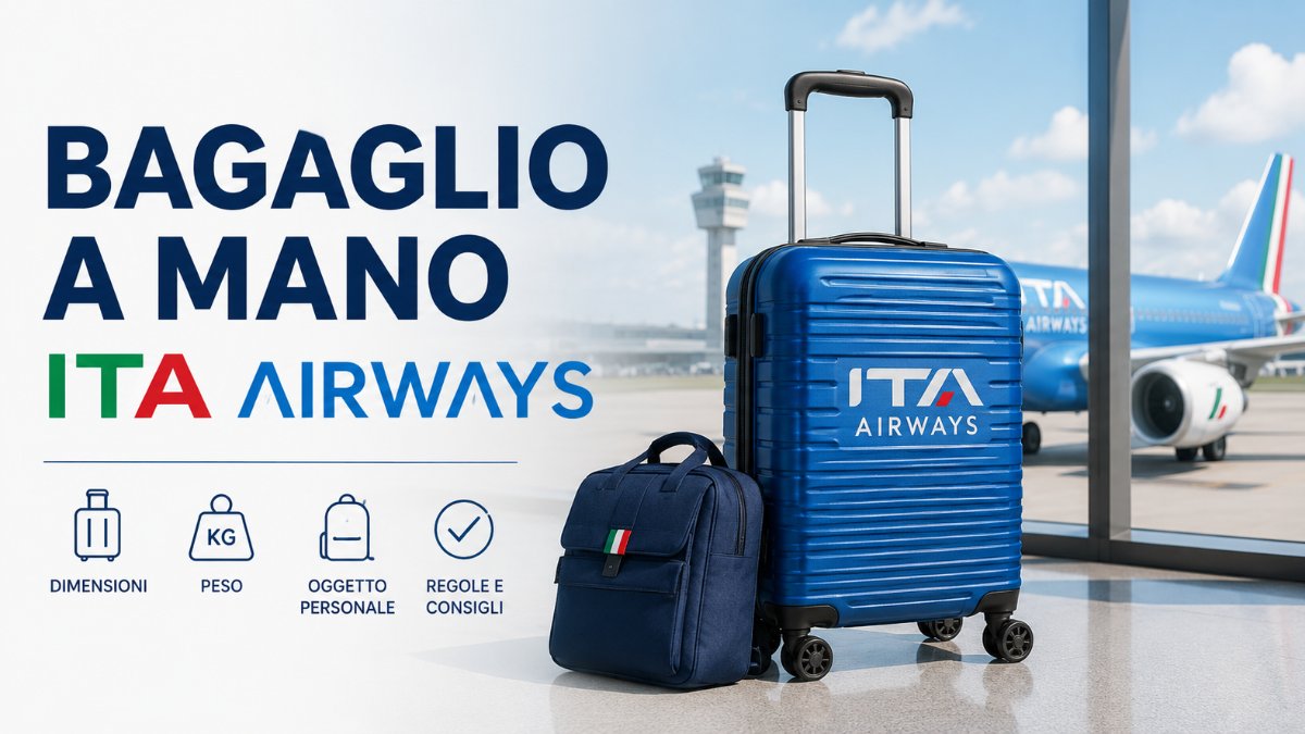 Peso misure bagaglio a mano ITA Airways