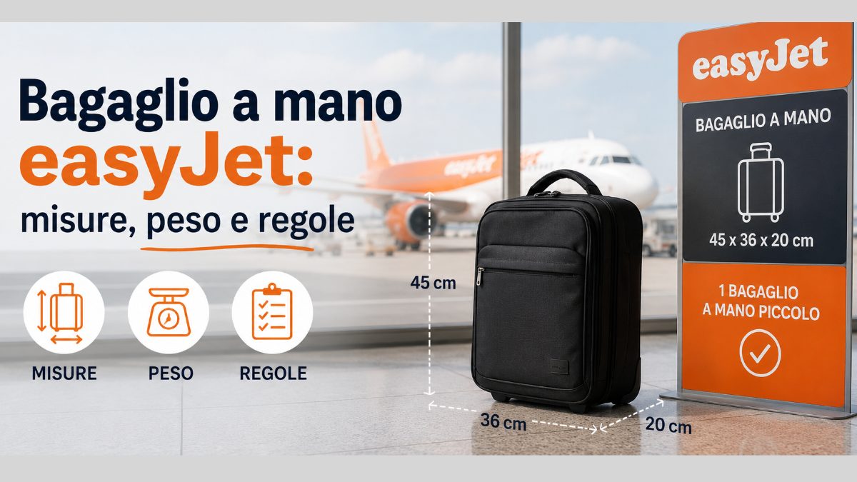 Peso, regole e misure del bagaglio a mano easyJet